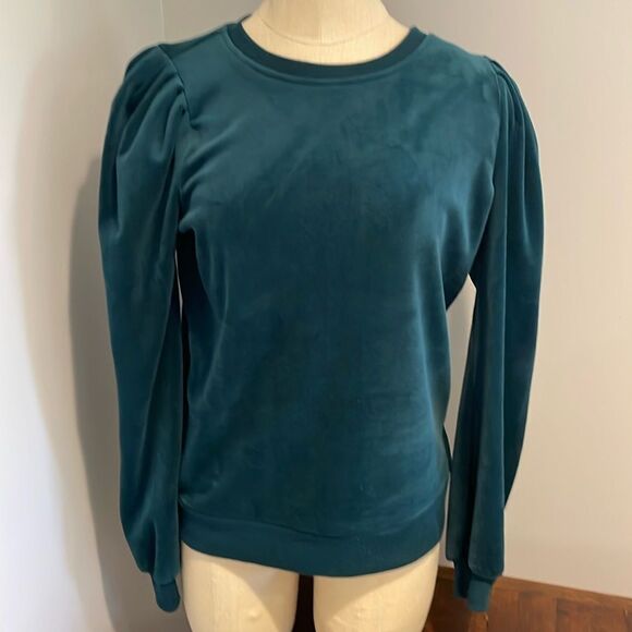 1. State Velour Long Sleeve Top Size S - Picture 1 of 9